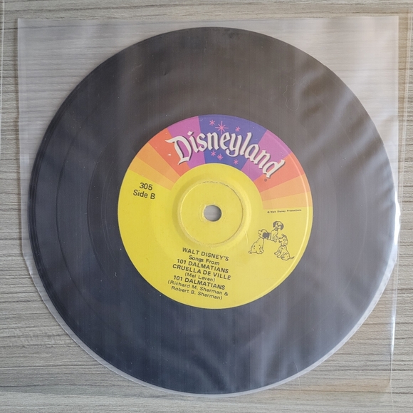 Disney's 101 Dalmatians 45 Vinyl Album - No Cover - Picture 5 of 9